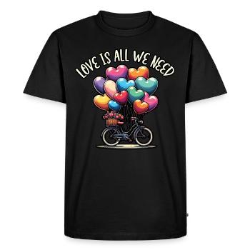 Paroles Mélomanes Auteurs-compositeurs Festival de musique - T-shirt Premium bio Homme - noir - Devant - Nico (187cm)