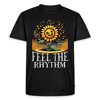 Lyrics Music Lovers Songwriters Music Festival - Men's Premium Organic T-Shirt - black - Front - Nico (187cm)