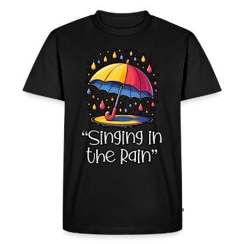 Lyrics Music Lovers Songwriters Music Festival - Men's Premium Organic T-Shirt - black - Front - Nico (187cm)
