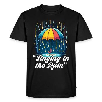 Paroles Mélomanes Auteurs-compositeurs Festival de musique - T-shirt Premium bio Homme - noir - Devant - Nico (187cm)