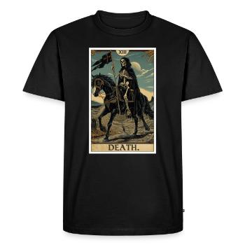Cartes de tarot carte de tarot mort mort - T-shirt Premium bio Homme - noir - Devant - Nico (187cm)