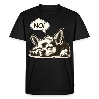 Nö einfach Nö Tyrannosaurus Rex Dino frecher T-Re - T-shirt Premium bio Homme - noir - Devant - Nico (187cm)