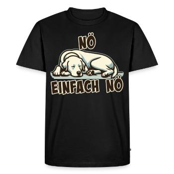 Nö einfach Nö Labrador Retriever freche Hunde Jun - T-shirt Premium bio Homme - noir - Devant - Nico (187cm)