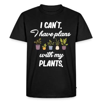 Je ne peux pas. J’ai des projets avec mon - T-shirt Premium bio Homme - noir - Devant - Nico (187cm)