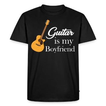 La guitare est mon amie, guitariste, musicienne, - T-shirt Premium bio Homme - noir - Devant - Nico (187cm)
