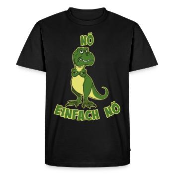 Nö einfach Nö Tyrannosaurus Rex Dino frecher T-Re - T-shirt Premium bio Homme - noir - Devant - Nico (187cm)