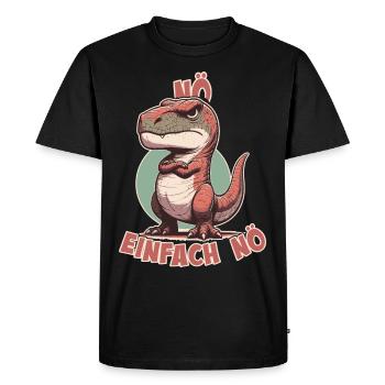 Nö einfach Nö Tyrannosaurus Rex Dino frecher T-Re - T-shirt Premium bio Homme - noir - Devant - Nico (187cm)