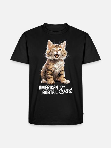 Cat Cats American Bobtail - Men's Premium Organic T-Shirt - black