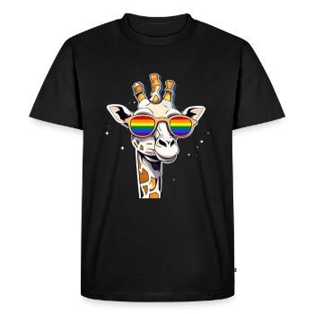 Mois de la fierté LGBTQ - T-shirt Premium bio Homme - noir - Devant - Nico (187cm)