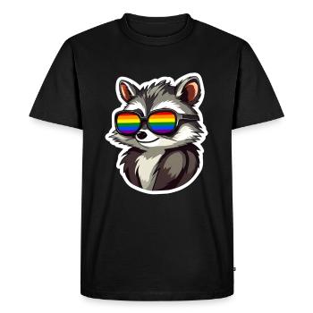Mois de la fierté LGBTQ - T-shirt Premium bio Homme - noir - Devant - Nico (187cm)