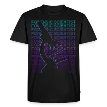 Forensic Technician Forensic Scientist Forensic Technician - Men's Premium Organic T-Shirt - black - Front - Nico (187cm)
