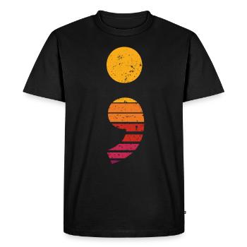 Débogage Programmeur Drôle Code Débogage Vintage - T-shirt Premium bio Homme - noir - Devant - Nico (187cm)