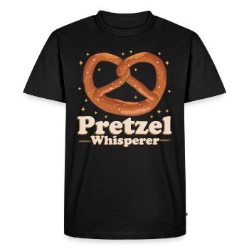 Bretzel Bretzel Lover Funny Bretzels cadeau - T-shirt Premium bio Homme - noir - Devant - Nico (187cm)