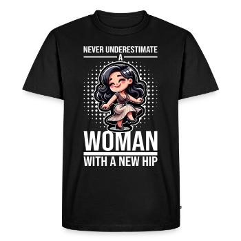 Hip Replacement Surgery Arthroplasty - Men's Premium Organic T-Shirt - black - Front - Nico (187cm)