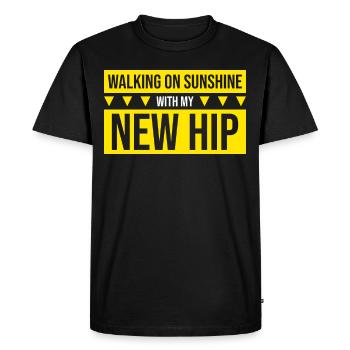 Hip Replacement Surgery Arthroplasty - Men's Premium Organic T-Shirt - black - Front - Nico (187cm)