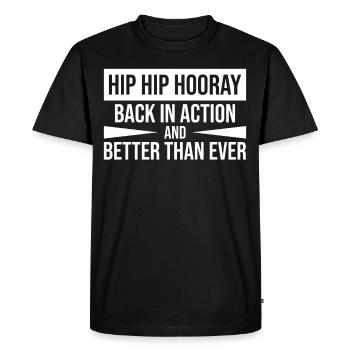 Hip Replacement Surgery Arthroplasty - Men's Premium Organic T-Shirt - black - Front - Nico (187cm)