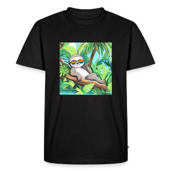 LGBTQ - Men's Premium Organic T-Shirt - black - Front - Nico (187cm)