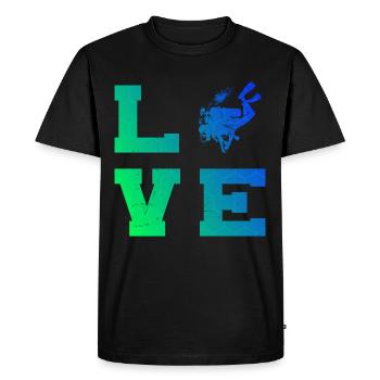 Scuba Diver Scuba Diver Scuba Diving - Men's Premium Organic T-Shirt - black - Front - Nico (187cm)