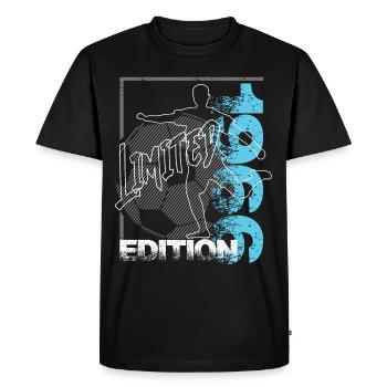 Édition limitée 1966 Édition limitée Football - T-shirt Premium bio Homme - noir - Devant - Nico (187cm)