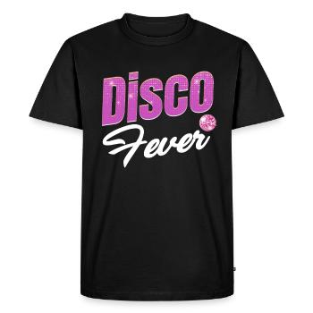 Disco Fever Lover classique Groovy Vintage Jukebox - T-shirt Premium bio Homme - noir - Devant - Nico (187cm)