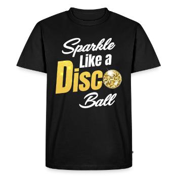 Sparkle like a disco ball. Classic - Men's Premium Organic T-Shirt - black - Front - Nico (187cm)