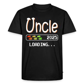 Expectant Uncle 2025 loading I'm going to be Uncle - Men's Premium Organic T-Shirt - black - Front - Nico (187cm)