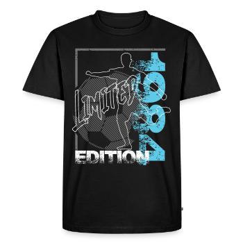 Édition limitée 1984 Édition limitée Football - T-shirt Premium bio Homme - noir - Devant - Nico (187cm)