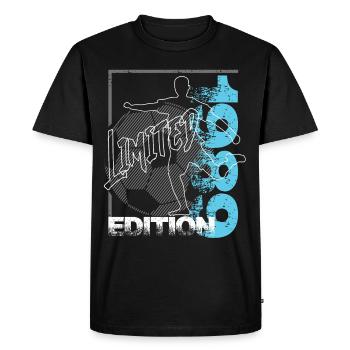 Édition limitée 1989 Édition limitée Football - T-shirt Premium bio Homme - noir - Devant - Nico (187cm)