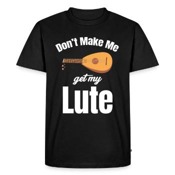 Ne me laisse pas être à moi - T-shirt Premium bio Homme - noir - Devant - Nico (187cm)