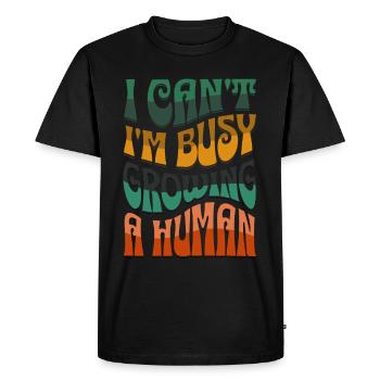 Je n’arrive pas à tomber enceinte Grossesse - T-shirt Premium bio Homme - noir - Devant - Nico (187cm)