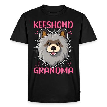 Keeshond Grandma Wolfspitz Dog Dad Gift - Men's Premium Organic T-Shirt - black - Front - Nico (187cm)