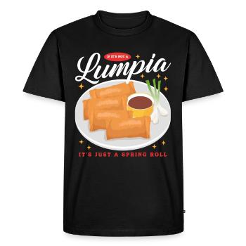 Lumpia Rouleaux de printemps Loempia cadeau - T-shirt Premium bio Homme - noir - Devant - Nico (187cm)
