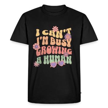 Je n’arrive pas à tomber enceinte Grossesse - T-shirt Premium bio Homme - noir - Devant - Nico (187cm)