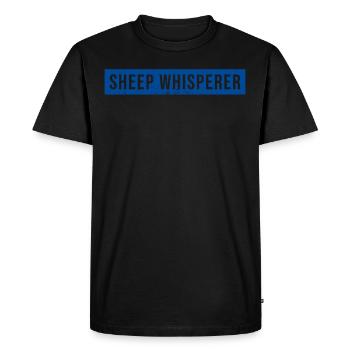 Sheep Whisperer Sheep - Men's Premium Organic T-Shirt - black - Front - Nico (187cm)