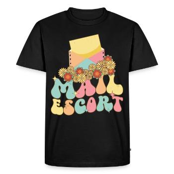 Préposé aux postes Service postal Commis des postes Facteur - T-shirt Premium bio Homme - noir - Devant - Nico (187cm)