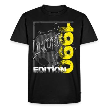 Édition limitée 1990 Édition limitée Football - T-shirt Premium bio Homme - noir - Devant - Nico (187cm)
