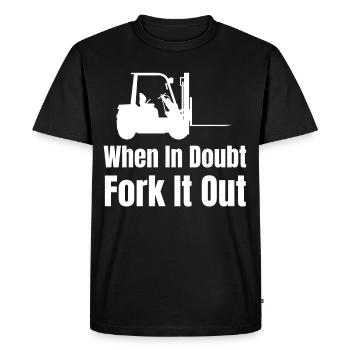 En cas de doute, déboursez-le pour vous amuser. - T-shirt Premium bio Homme - noir - Devant - Nico (187cm)