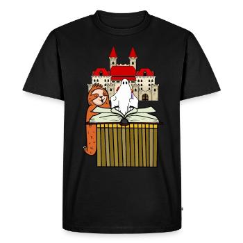 Paresseux, Sleepyhead, Mürchen, Heure, Bonne Nuit - T-shirt Premium bio Homme - noir - Devant - Nico (187cm)