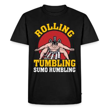 Roulement Tumbling Sumo Grondement - T-shirt Premium bio Homme - noir - Devant - Nico (187cm)