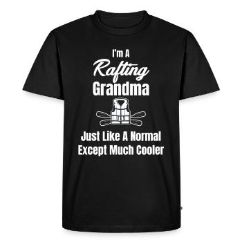 I raft granny like normal granny canoe - Men's Premium Organic T-Shirt - black - Front - Nico (187cm)