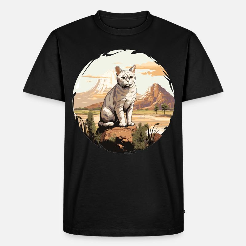 Burmilla Kätzchen Burmilla Katze - Männer Premium Bio T-Shirt - Schwarz