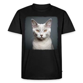 Burmilla Chaton Burmilla Chat - T-shirt Premium bio Homme - noir - Devant - Nico (187cm)