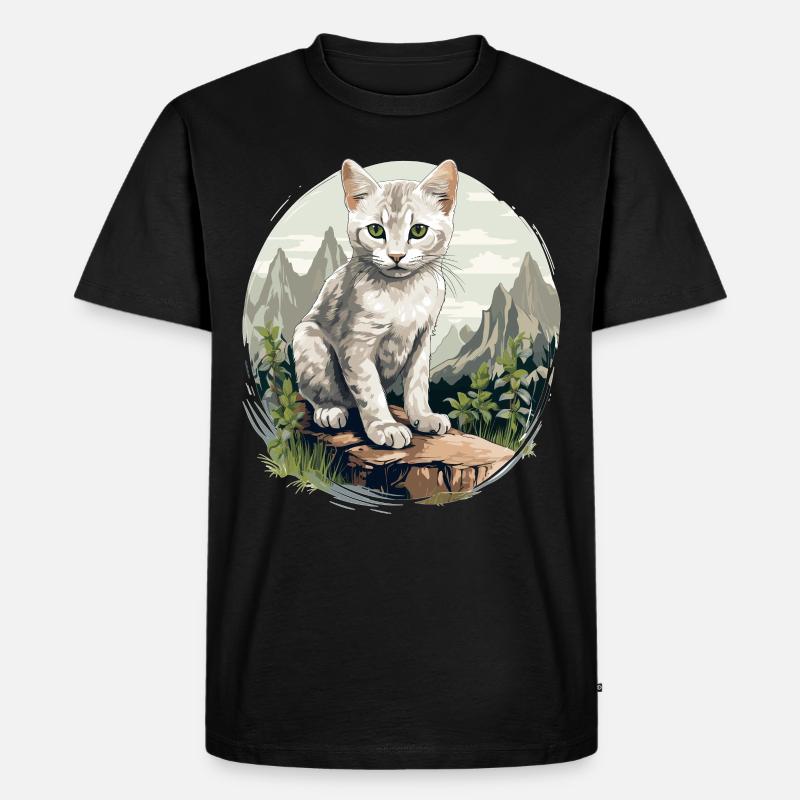 Burmilla Kätzchen Burmilla Katze - Männer Premium Bio T-Shirt - Schwarz
