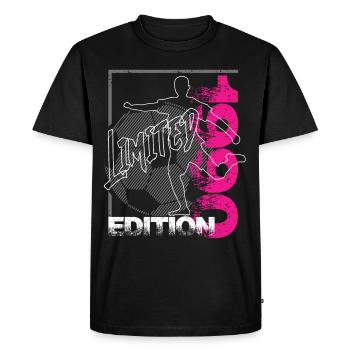 Édition limitée 1990 Édition limitée Football - T-shirt Premium bio Homme - noir - Devant - Nico (187cm)