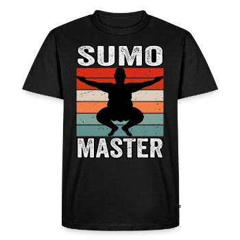 Maître de sumo - T-shirt Premium bio Homme - noir - Devant - Nico (187cm)