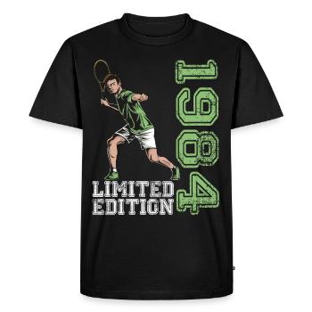Édition limitée 1984 Édition limitée Tennis - T-shirt Premium bio Homme - noir - Devant - Nico (187cm)