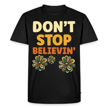 Lyrics Music Lovers Songwriters Music Festival - Men's Premium Organic T-Shirt - black - Front - Nico (187cm)