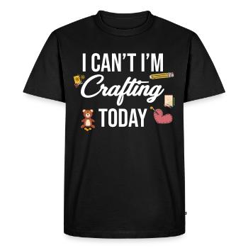 Je ne peux pas, je fais de la poterie aujourd’hui - T-shirt Premium bio Homme - noir - Devant - Nico (187cm)