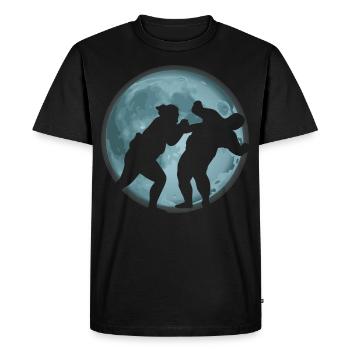 Sumo - T-shirt Premium bio Homme - noir - Devant - Nico (187cm)