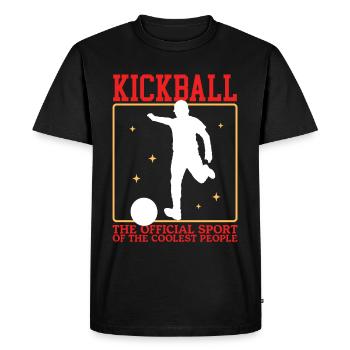 Kickball Kickballer Kickball Cadeau de joueur - T-shirt Premium bio Homme - noir - Devant - Nico (187cm)